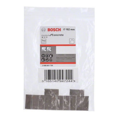 Bosch segmenten voor diamantboorkroon Standard for Concrete 152 mm 12 10 mm