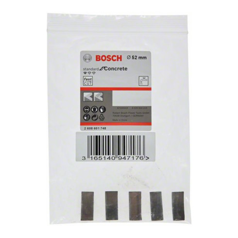 Bosch segmenten voor diamantboorkroon Standard for Concrete 52 mm 5, 10 mm