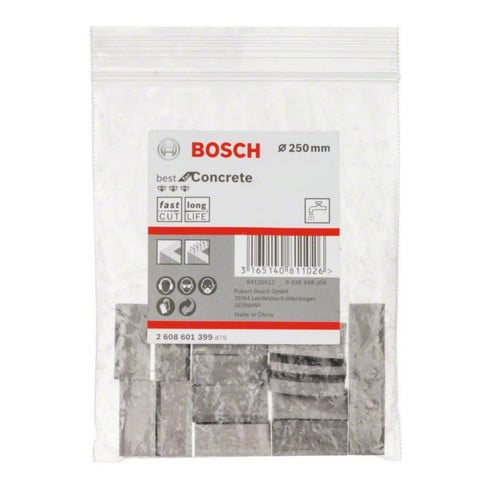 Bosch segmenten voor diamantboren 1 1/4" UNC Best for Concrete 16 250 mm 16