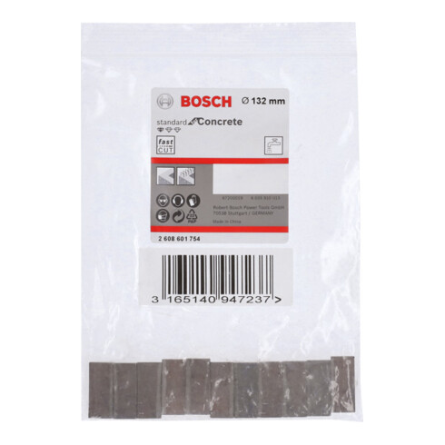Bosch Segmenti per corone diamantate Standard for Concret, 132mm 11 10mm