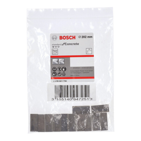 Bosch Segmenti per corone diamantate Standard for Concret, 200mm 12 10mm