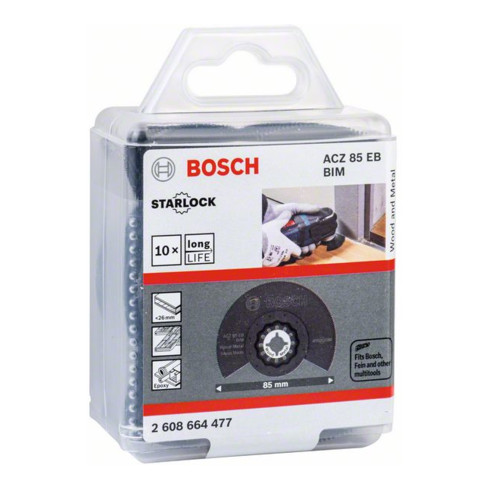 Bosch Segmentsägeblatt ACZ 85 EB, Wood and Metal, BIM, 85 mm, gekröpft