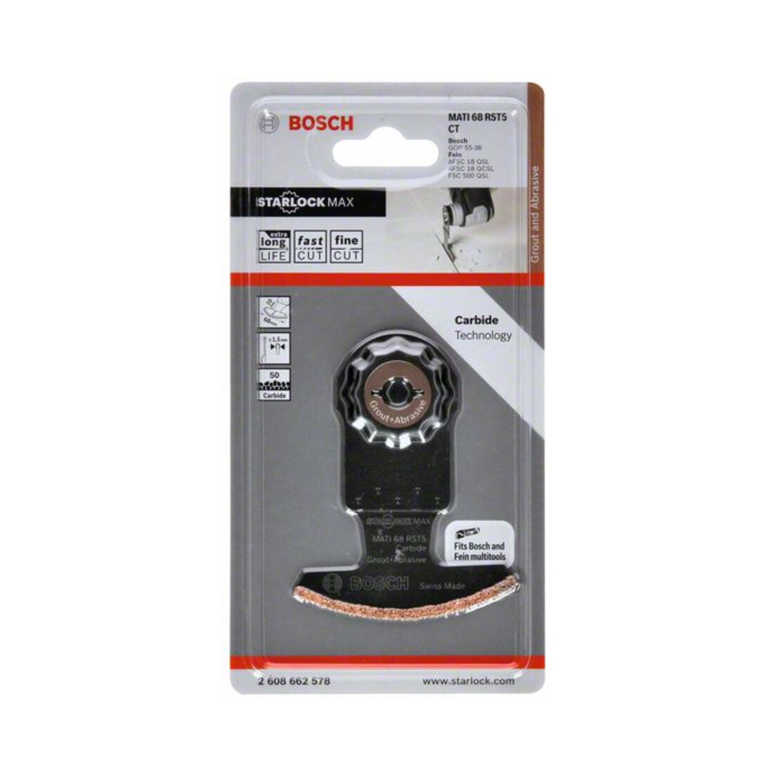 Bosch Segmentsägeblatt Carbide-RIFF MATI 68 RST5, 10 x 68 mm