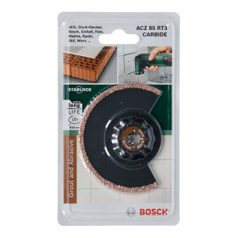 Bosch segmentzaagblad HM-RIFF ACZ 85 RT, 85 mm, met toebehoren