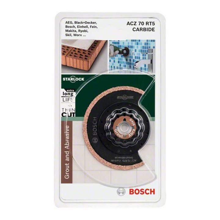 Bosch segmentzaagblad smalle zaagsnede HM-RIFF ACZ 65 RT, 65 mm, doe-het-zelf