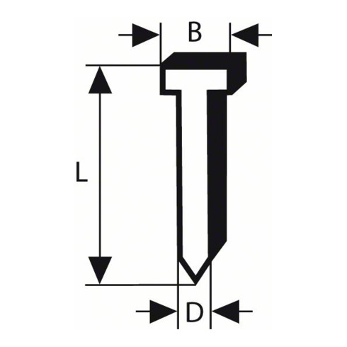 Bosch Senkkopfstift 64-34, Durchmesser Stahl