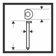 Bosch Senkkopf-Stift 64-34 50 Edelstahl
