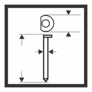 Bosch Senkkopf-Stift 64-34 63 NR 63 mm Edelstahl