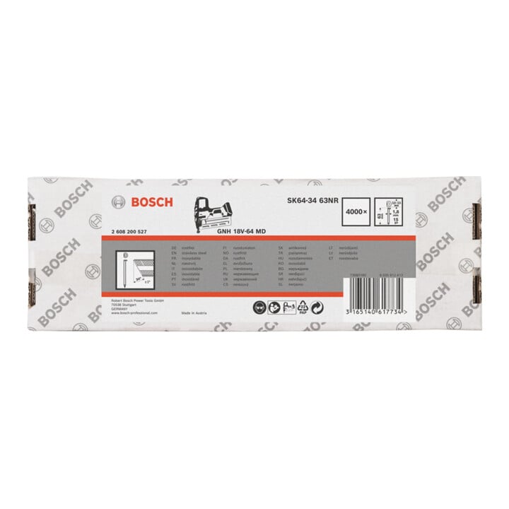 Bosch Senkkopf-Stift 64-34 63 NR 63 mm Edelstahl