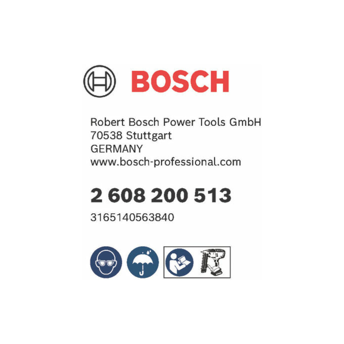 Bosch Senkkopfstift SK50 1.2 mm galvanisch verzinkt