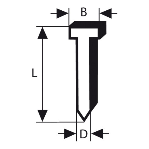 Bosch Senkkopf-Stift SK50 45G 1,2 mm 45 mm verzinkt