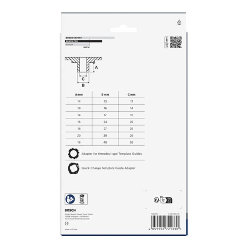 Bosch Set 9 pz. di bussole per fresatrici