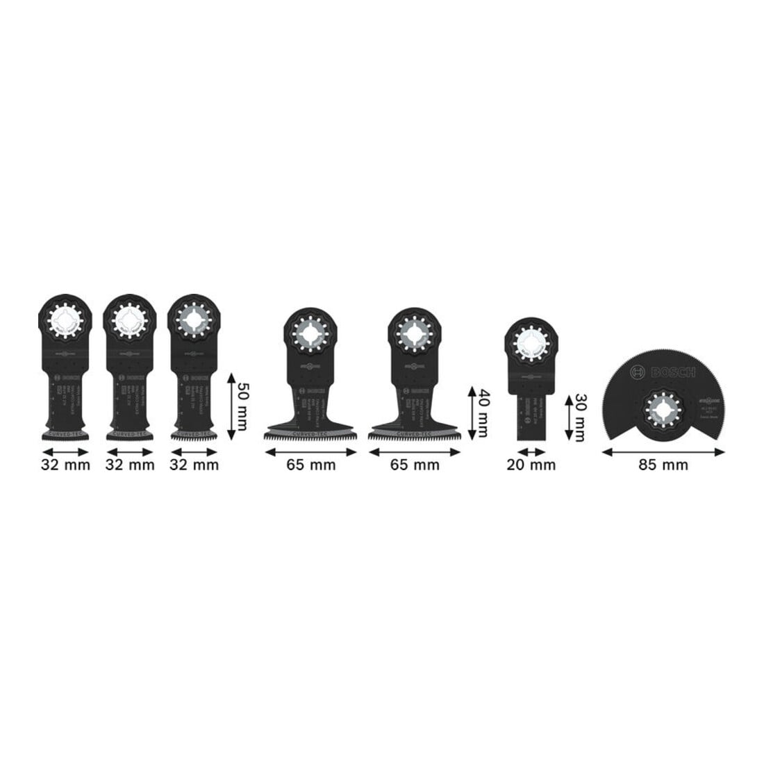Bosch Set bois, 7 pièces