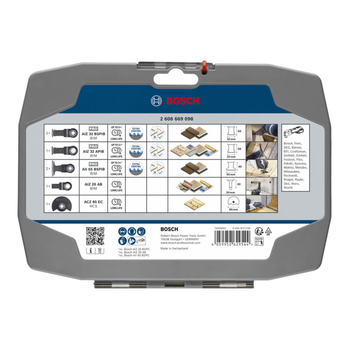 Bosch Set bois, 7 pièces