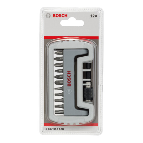 Bosch Set compact de 11 embouts de vissage extra durs avec porte-embout