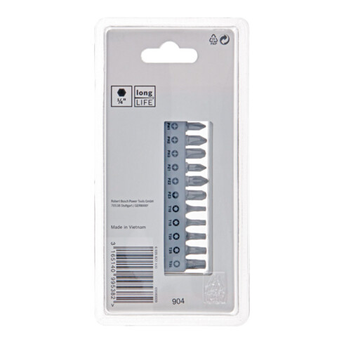 Bosch Set compact de 11 embouts de vissage extra durs avec porte-embout