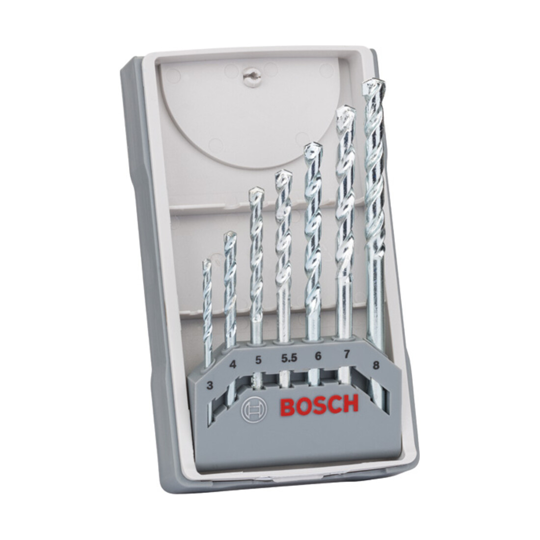 Bosch Set da 7 pezzi di punte per muratura CYL-1, 3/4/5/5,5/6/7/8 mm