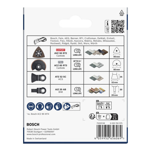 Bosch Set de carreaux, 4 pièces