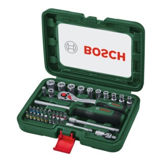 Bosch Set de cliquets 1/4" 37 pièces Outils à main
