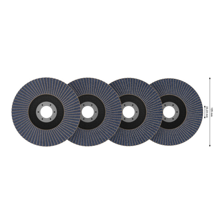 Bosch Set de disques abrasifs à lamelles, 125 mm, T27