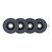 Bosch Set de disques abrasifs à lamelles X451, 115 × 22,23 mm, K40/K60/K80/K120, Z27, 15 pcs-4