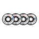 Bosch Set de disques abrasifs en éventail X451, 115 × 22,23 mm, K40/K60/K80/K120, Z27, 60 pcs