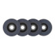 Bosch Set de disques abrasifs en éventail X451, 115 × 22,23 mm, K40/K60/K80/K120, Z27, 60 pcs