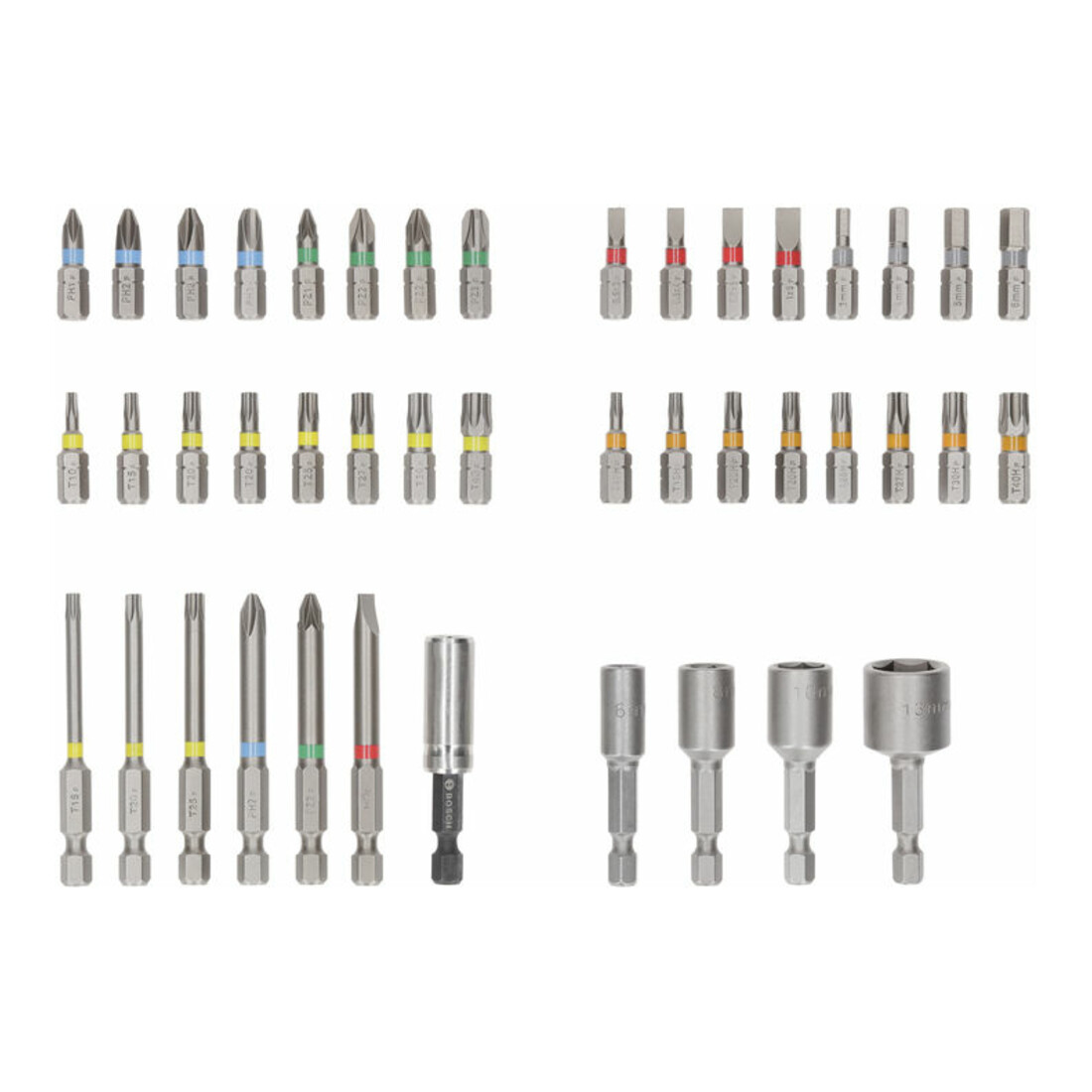 Bosch Set de embouts de vissage Extra Dur, exposant, 43 pcs