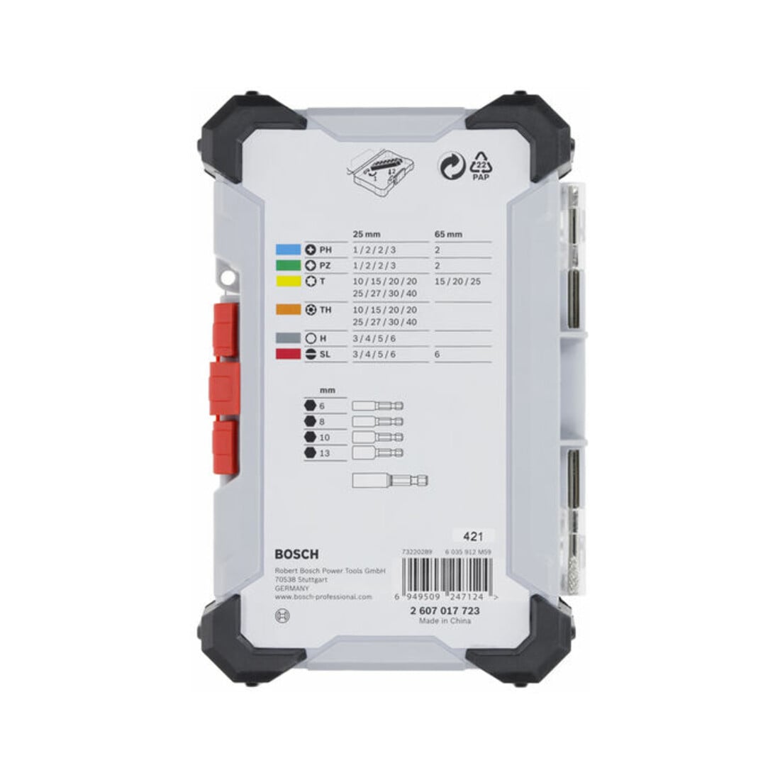 Bosch Set de embouts de vissage Extra Dur, exposant, 43 pcs