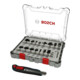 Bosch Set de fraises, 15 pièces, incluant un cutter gratuit-1