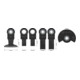 Bosch Set de lames bois et métaux tendres pour outils multifonctions oscillants, 6 pièces