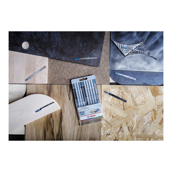 Bosch Set de lames de scie sauteuse Wood and Metal Basic 10 pièces