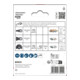 Bosch Set de lames pour carrelage pour outils multifonctions oscillants, 3 pièces