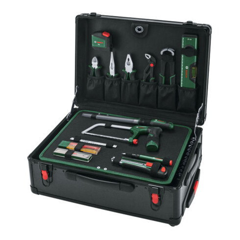 Bosch Set de mallettes à roulettes pour outils à main, 119 pièces