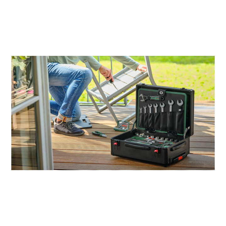 Bosch Set de mallettes à roulettes pour outils à main, 119 pièces