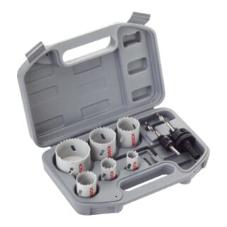 Bosch Set de scies-cloches HSS bimétal 9 pièces pour électricien, 20–68 mm