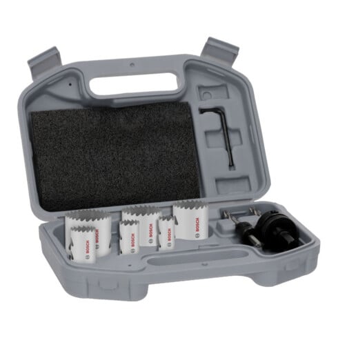 Bosch Set de scies-cloches multi-matériaux avec filetage, 19; 22; 29; 38; 44; 57 x 40 mm