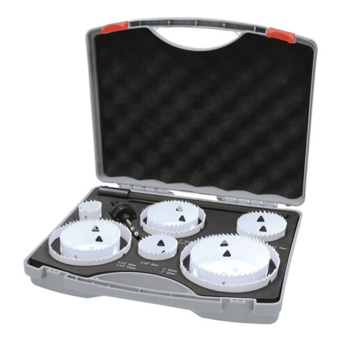 Bosch Set de scies-cloches multi-matériaux avec filetage, 35/54/70/76/83/95/102/114/127 x 40 mm