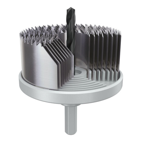 Bosch Set de scies-cloches pour bois et plaques de plâtre avec porte-foret, 25/32/38/44/51/57/63/68x28 mm