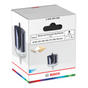 Bosch Set de scies-cloches pour bois et plaques de plâtre avec porte-foret, 26/32/39/45/51/58/64 x 44 mm-4