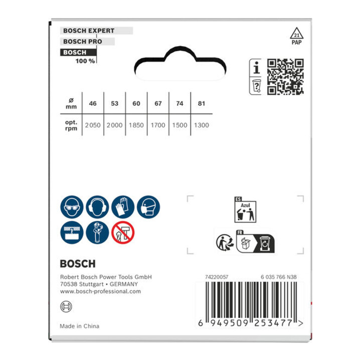 Bosch Set de scies-cloches pour bois et plaques de plâtre avec porte-foret, 46/53/60/67/74/81 x 31 mm