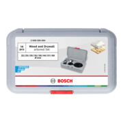 Bosch Set de scies-cloches pour bois et plaques de plâtre avec porte-foret + foret-centreur, 22-68x15 mm-2