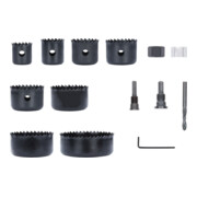 Bosch Set de scies-cloches pour bois et plaques de plâtre avec porte-foret + foret-centreur, 22-68x15 mm-5