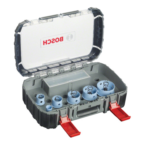 Bosch Set de scies-cloches tôle électricien 9 pièces Ø : 22 / 29 / 35 / 44 / 51 / 64 mm