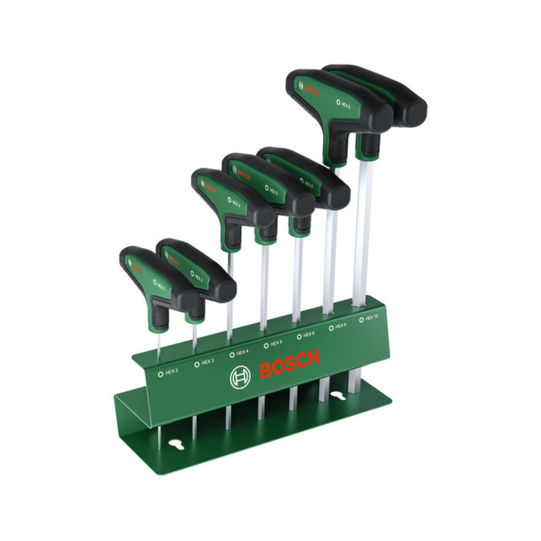 Bosch Set de tournevis hexagonaux avec manche en T, 7 pièces