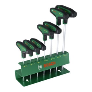 Bosch Set de tournevis TX à main avec manche en T, 7 pièces