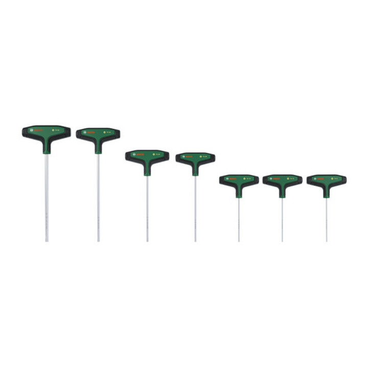 Bosch Set de tournevis TX à main avec manche en T, 7 pièces