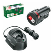 Bosch Set di avviamento a batteria 1 batteria PBA 12V, 1,5Ah O-A e GAL 1210 CV-3