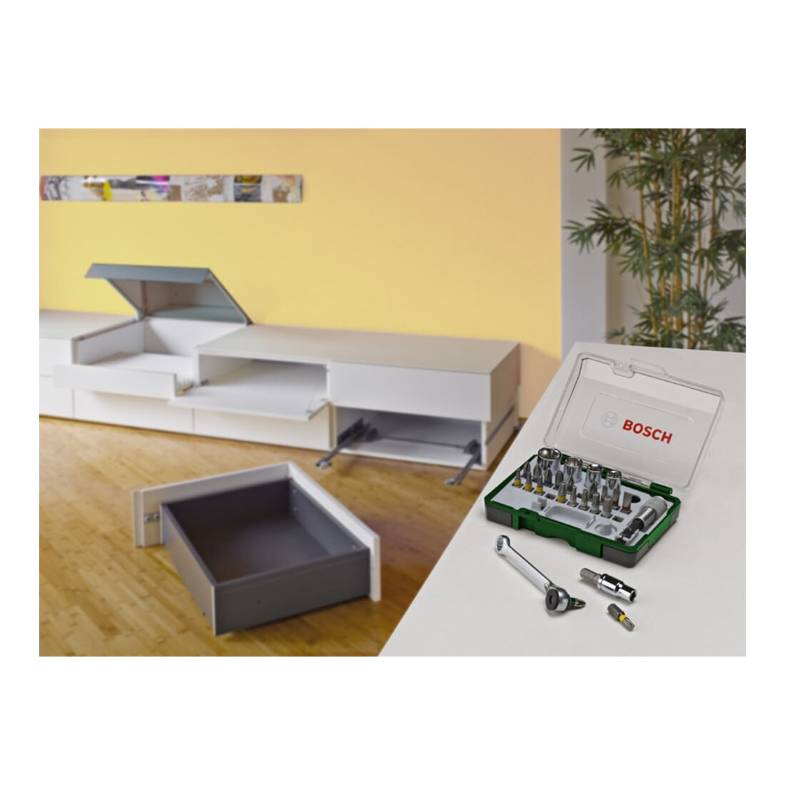Bosch Set di bit per avvitatori e cricchetti, 27 pezzi