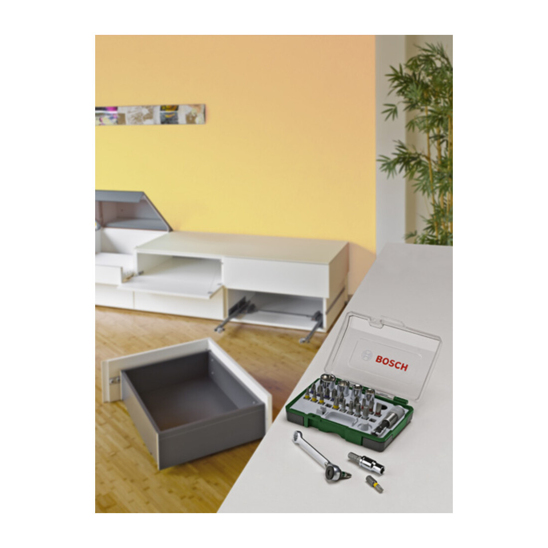 Bosch Set di bit per avvitatori e cricchetti, 27 pezzi